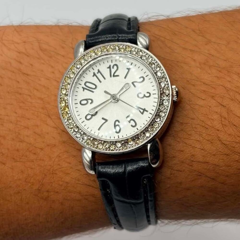 Silver Crystal Merona Watch